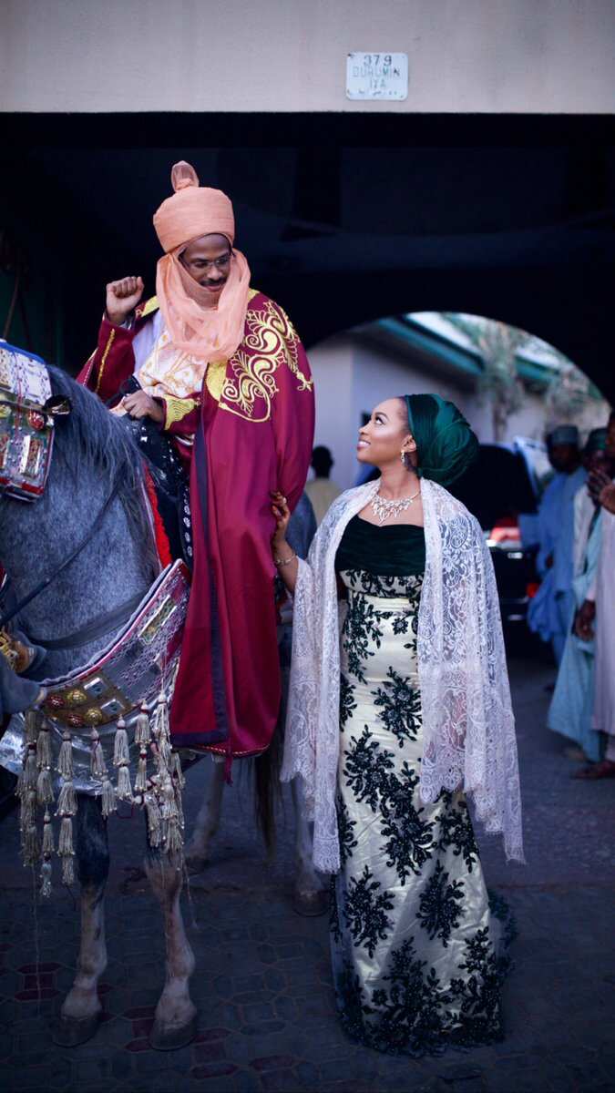Fatima Ganduje tare da Idris Ajimobi bayan shekara guda da auren su