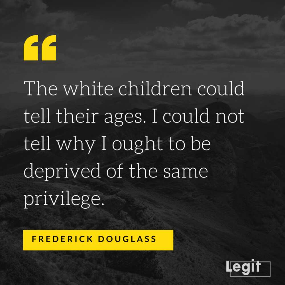 Frederick Douglass quotes on slavery