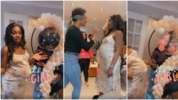 It’s a girl: Singer Seyi Shay holds gender reveal party with friends, video from fun event trends online