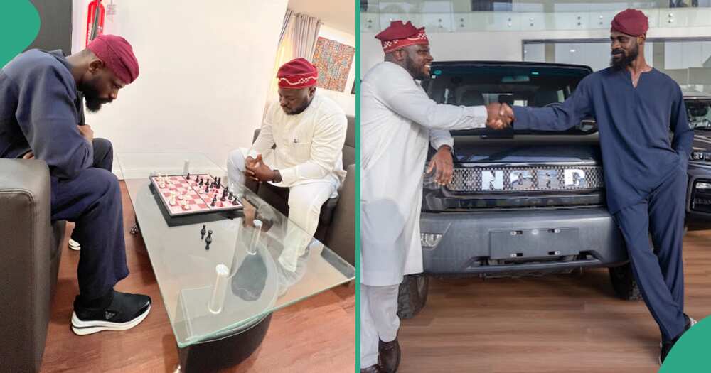 Nigerian chess master Tunde Onakoya gets brand new car for winning Nord Motors CEO in match, photos emerge