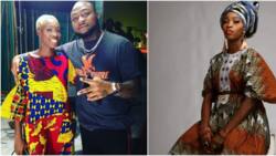 Nigerian model with tribal marks thanks Davido on social media after meeting him (photos)