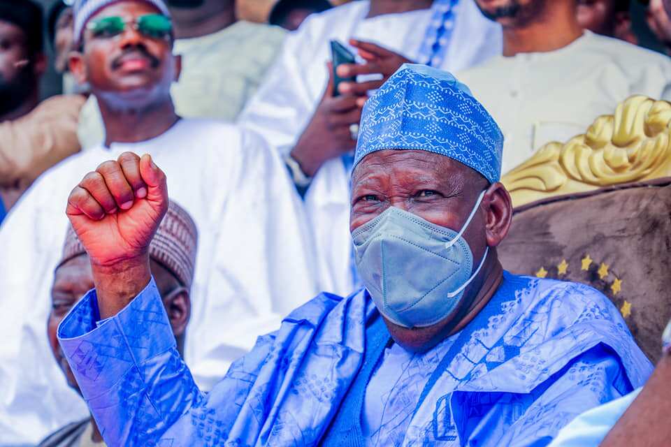 Governor Ganduje, Anointed Successor, Nasir Gawuna, Deputy Governor of Kano state, APC, Kano 2023 Governor Ganduje, Anointed Successor, Nasir Gawuna, Deputy Governor of Kano state, APC, Kano 2023