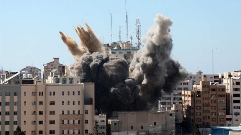 Tension as Israeli Airstrike Demolishes 12-Storey Building in Gaza