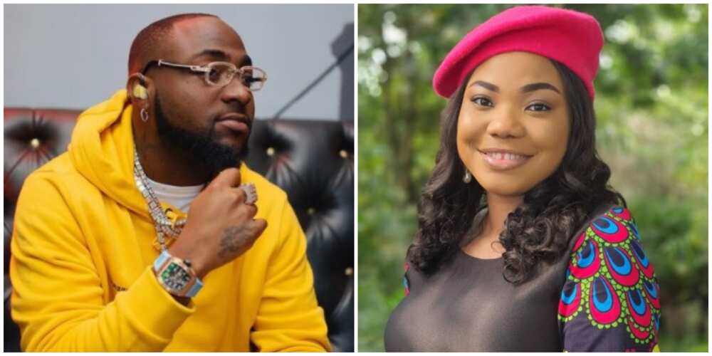 Davido praises God as listens to gospel singer Mercy Chinwo, reactions