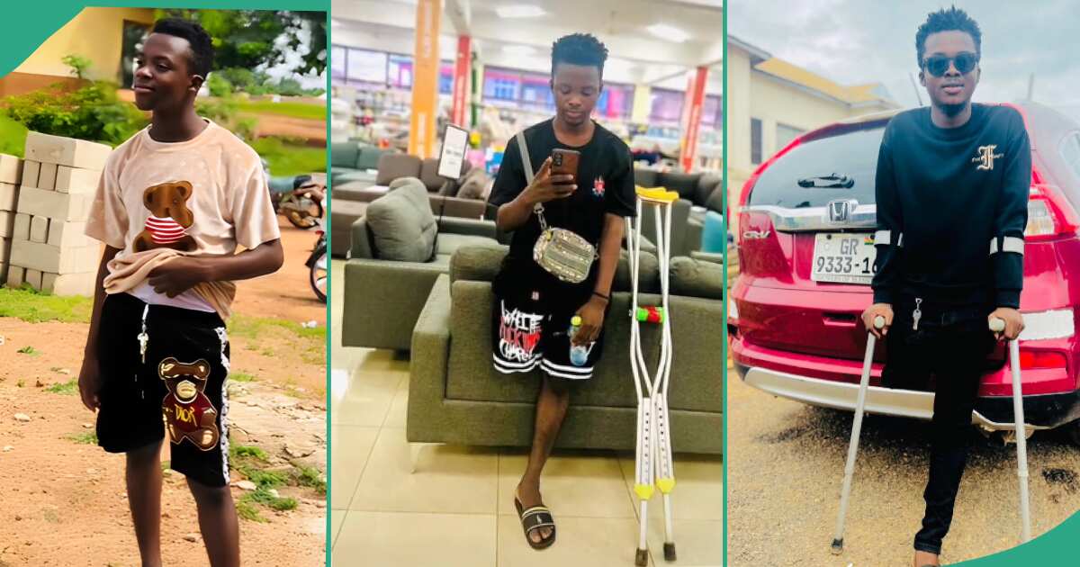 Photo: This young man now has only one leg, but you need to see his old photo