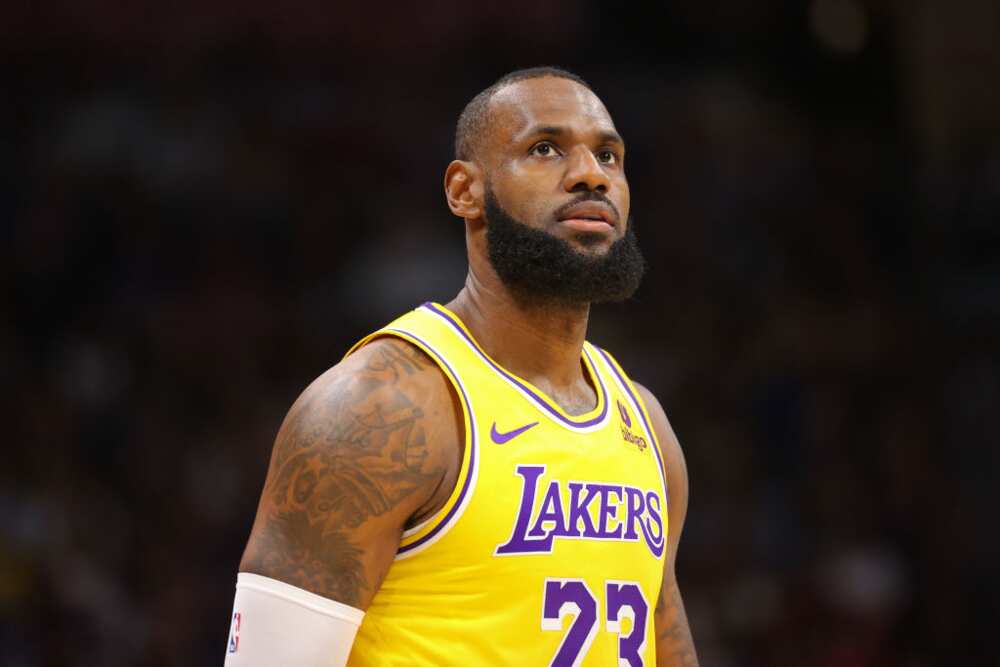 LeBron James astatine  Ball Arena connected  24 October 2023 successful  Denver, Colorado.