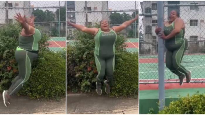 Actress Foluke Daramola leaves fans rolling with laughter as she joins viral ‘flying’ challenge on TikTok