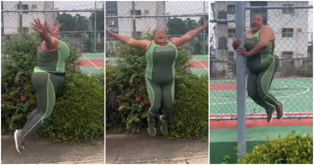 Actress Foluke Daramola's flying challenge. Actress Foluke Daramola's flying challenge.