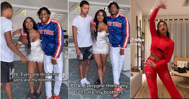 Mum shows off grown sons, mother of two boys