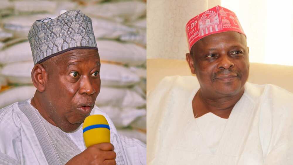 BREAKING: Ganduje Meets Tinubu, Threatens To Slap Kwankwaso in Aso Rock ...