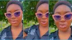 "Una dey kill us": Pretty Ghanaian lady in Police uniform begs people to use deodorants