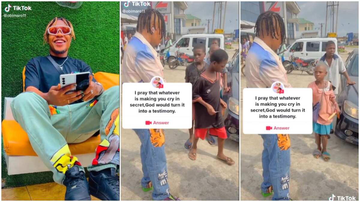 See how this rich young man is sharing money to kids on the street in Nigeria