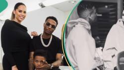"Big Wiz na family man": Sweet moment Wizkid, Jada P and AJ spent Mother's Day by poolside trends
