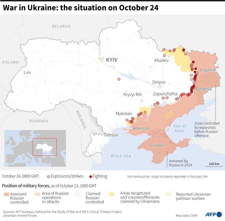 Ukraine: the situation on October 24