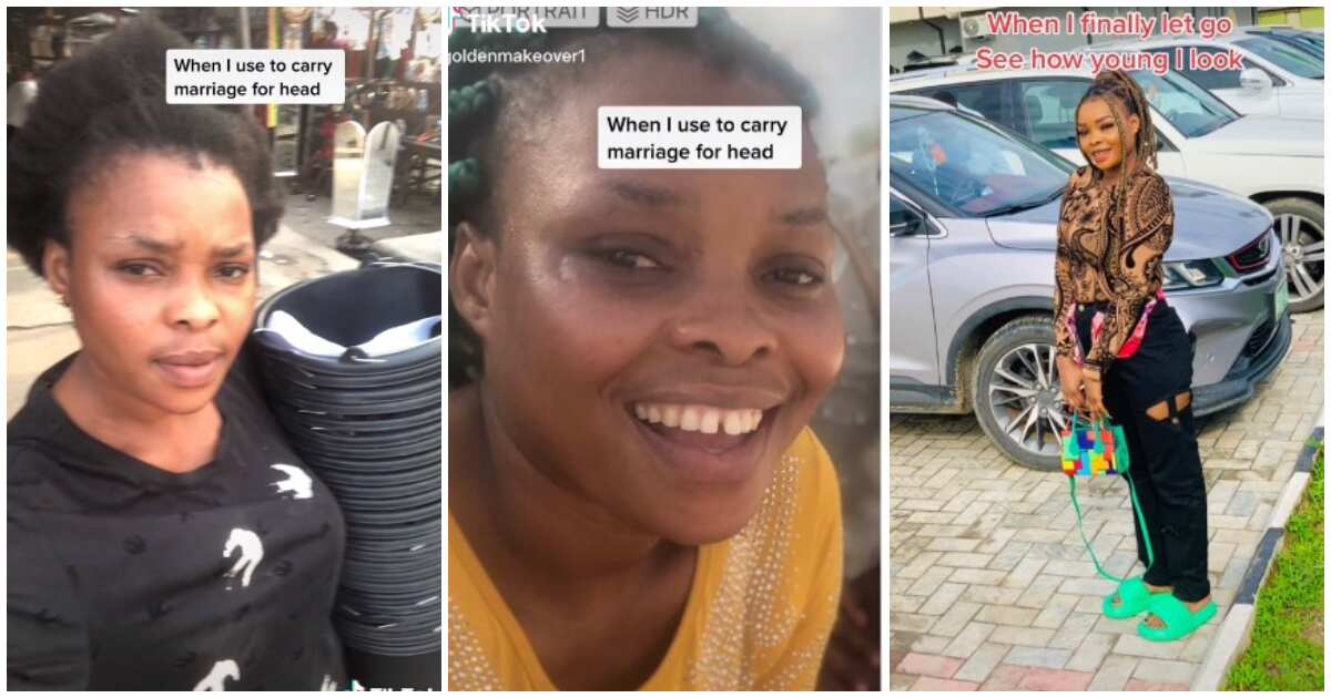 Nigerian lady shares pictures of how she looks now since she stopped taking her marriage seriously, wows many