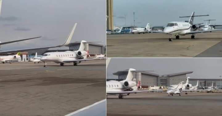 Private jets at Abuja airport