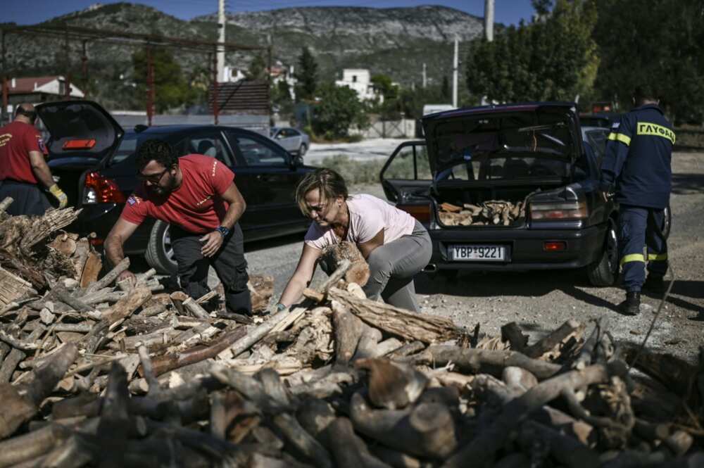 Gas prices have quadrupled, so Glyfada residents are availing themselves of free firewood