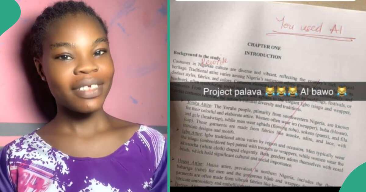 Photo: See what a lecturer wrote in the project work of a student