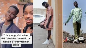 Beryl TV a5edf84bcc9a0fd9 Fashionable kaftan outfit on viral model attracts attention and admiration from women online 
