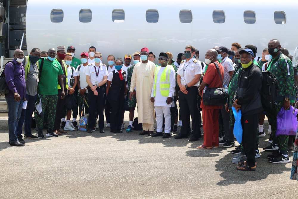Super Eagles land in Freetown ahead of AFCON qualifier