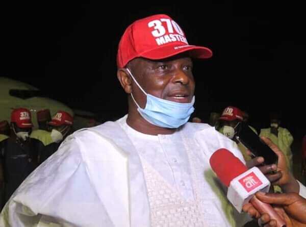 Kwankwaso with journalists