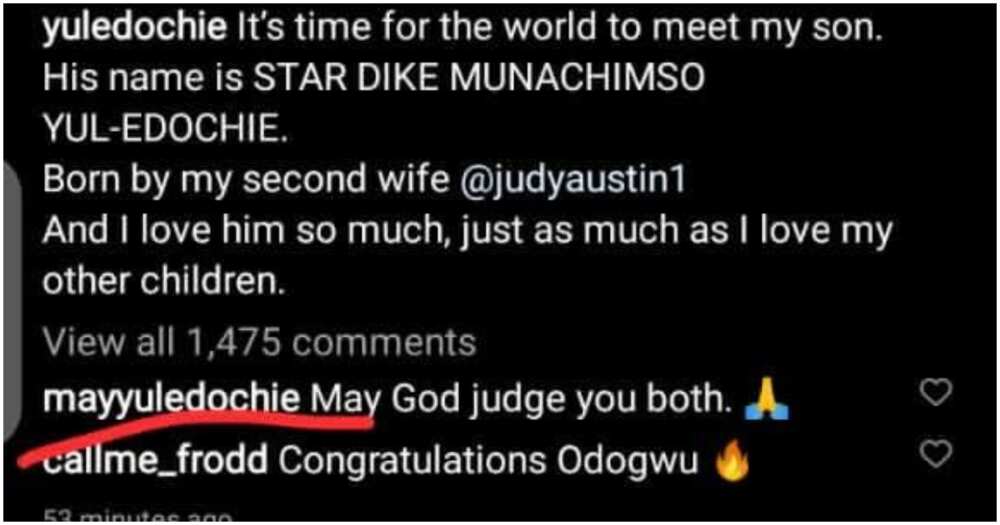 May Edochie's comment.