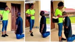 "Na by force to say yes?" Video shows Akwa Ibom Polytechnic student proposing marriage to his girlfriend