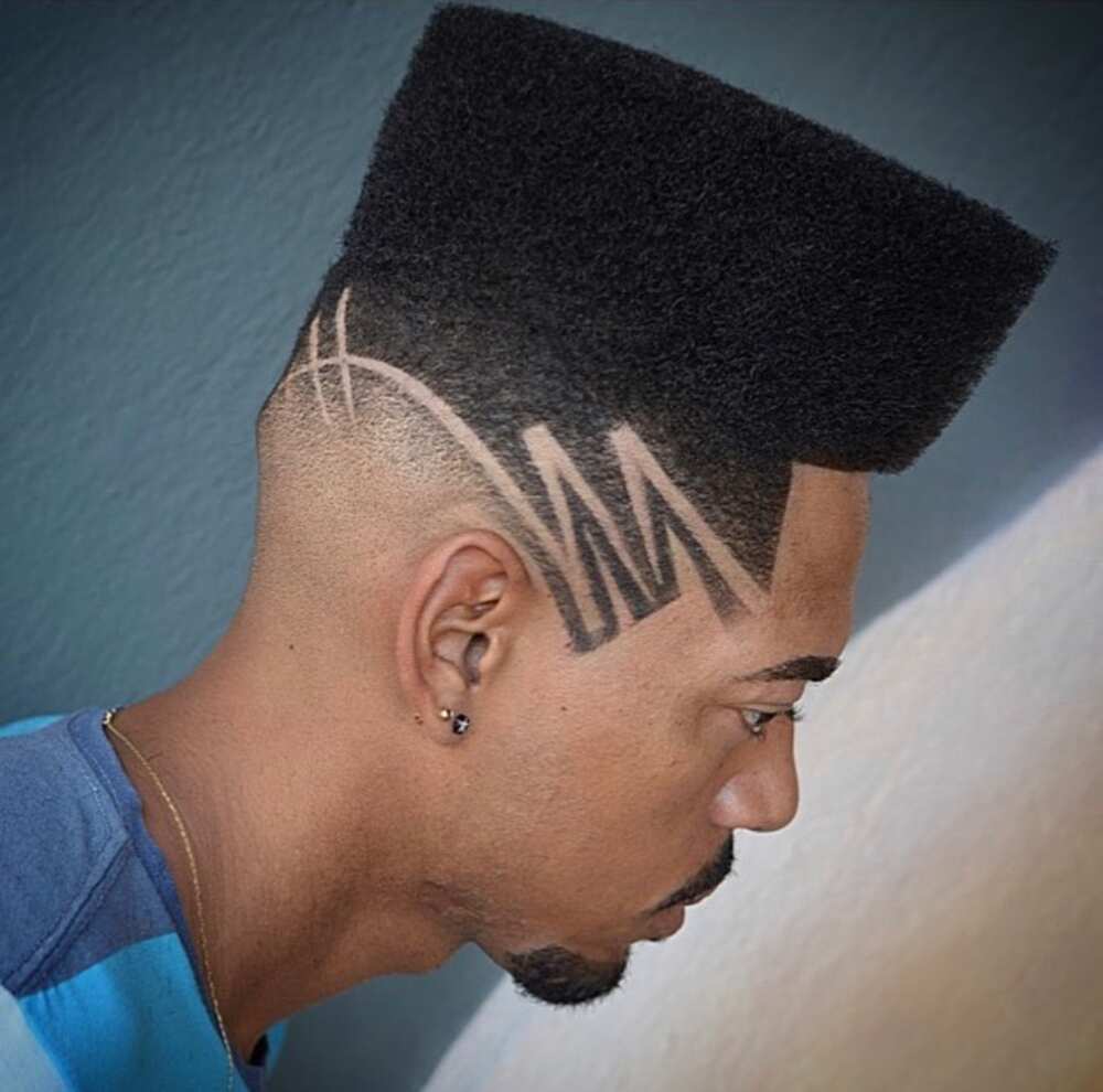 Flat top hairstyle
