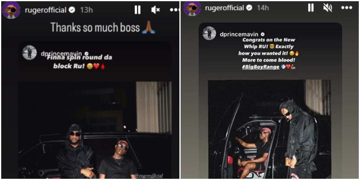 You won’t believe want how D’Prince is celebrating Singer Ruger on his new ride