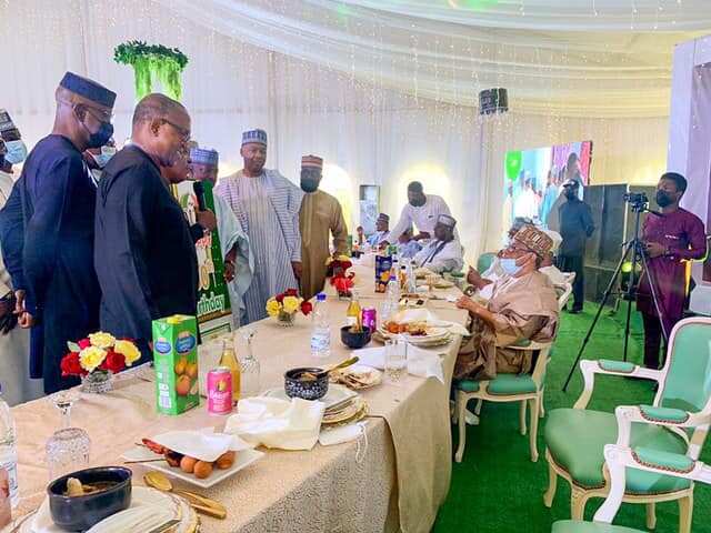 Prominent Nigerians celebrating with IBB on his birthday