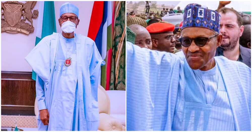 Buhari walking at home/ Video of Buhari/ Buhari's Daura residence