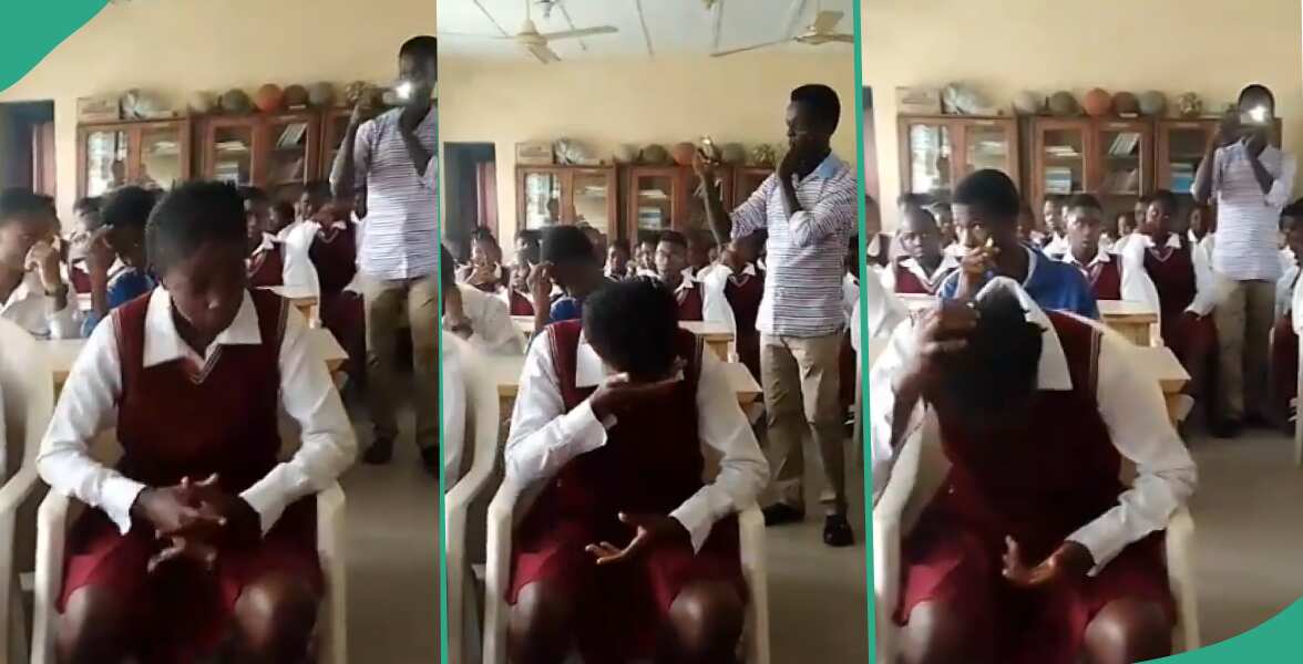 School's best student who was about to drop out after scoring 331 in UTME weeps in class as she gets full scholarship
