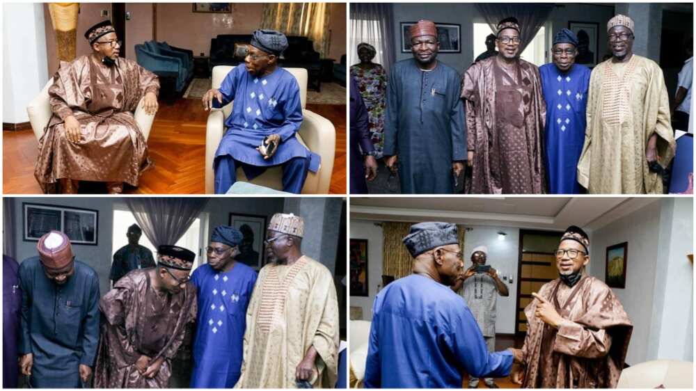Presidency 2023: Bauchi Governor Bala Mohammed Meets Obasanjo