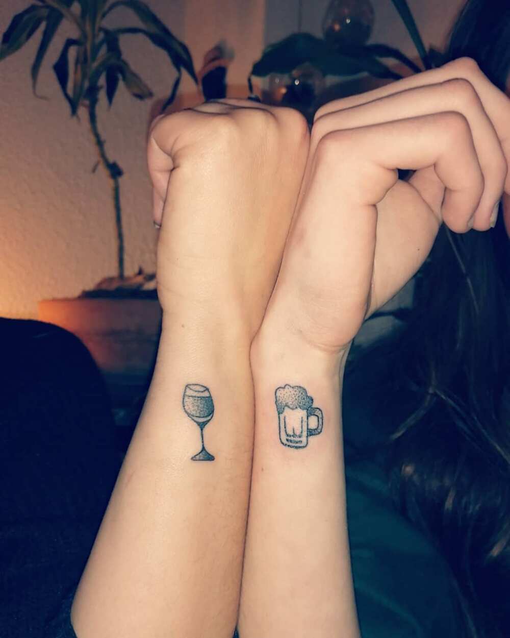 guy and girl best friend tattoo ideas