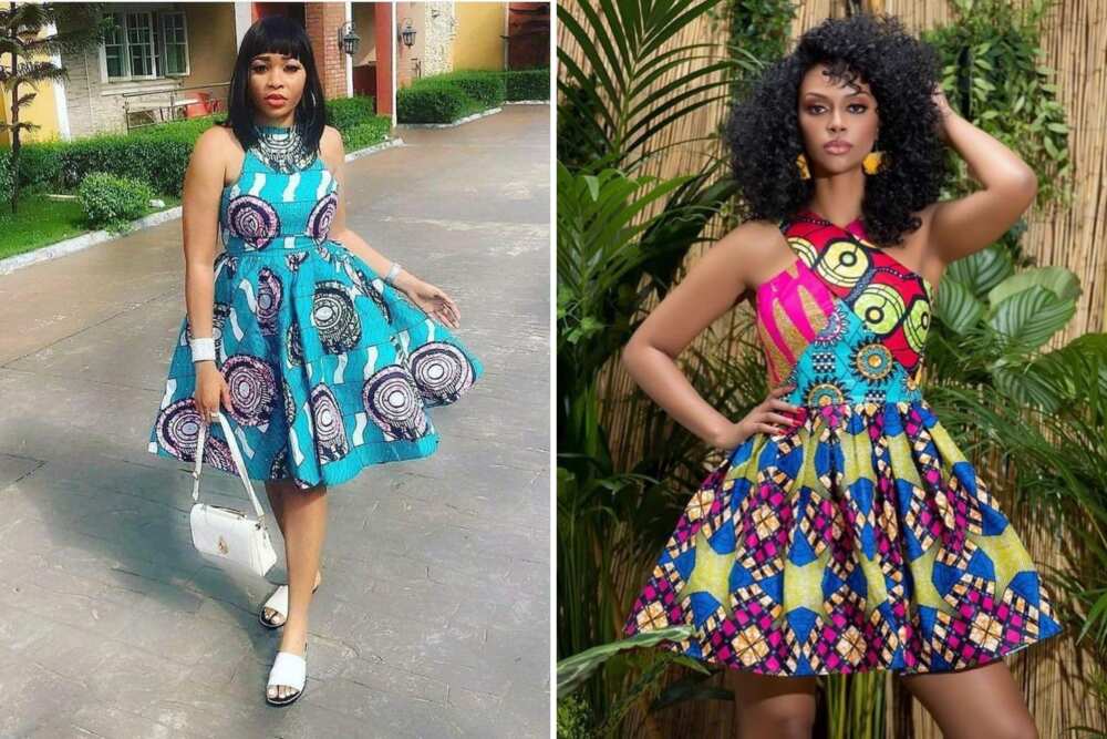 Cute Ankara short flare gowns