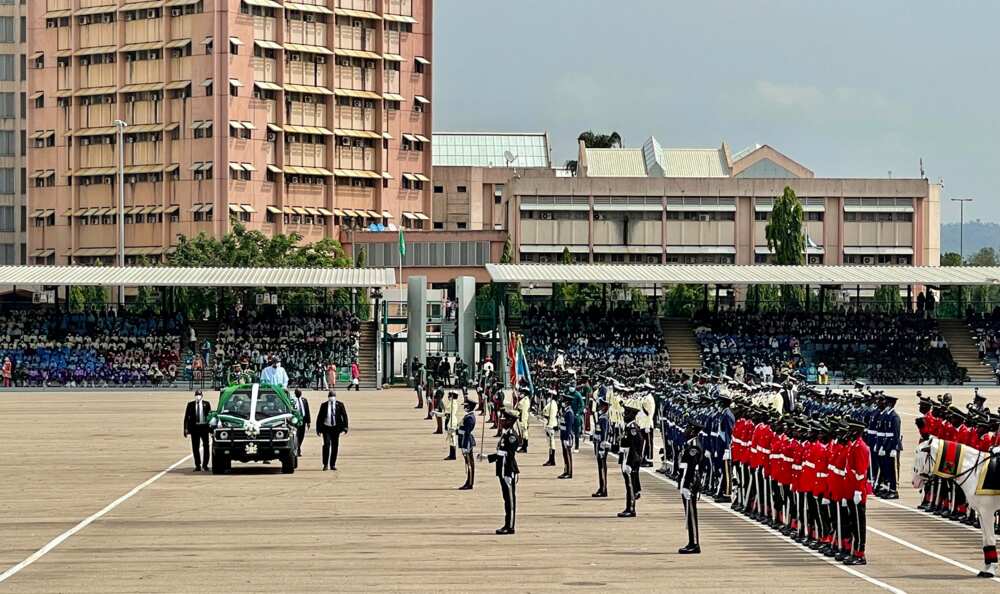 President Buhari at Eagle Square for Democracy Day