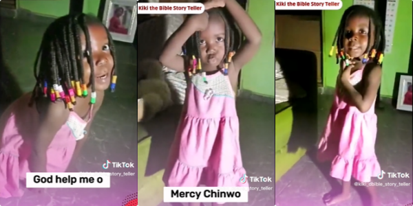 “This is beautiful”: Little Girl Preaches Bible For Mum in Video, Asks Her to Pray to God Against Her Enemies