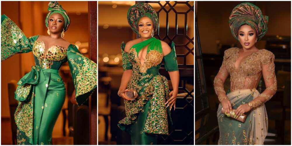 Ini Edo turns up in gorgeous outfit for Rita's wedding