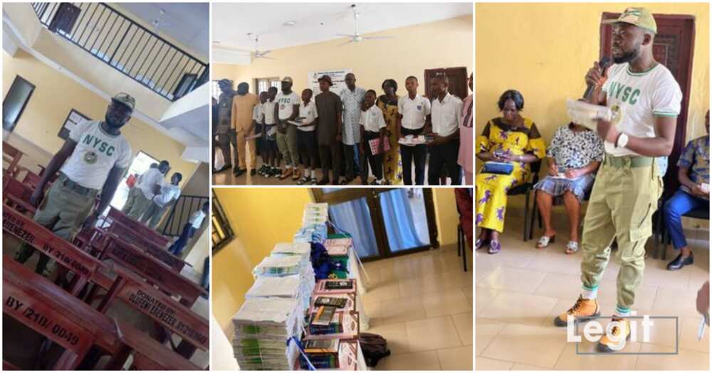 Bishop Demeri Government School, Olufemi Ebenezer, Corps member donates, educational materials over N600k