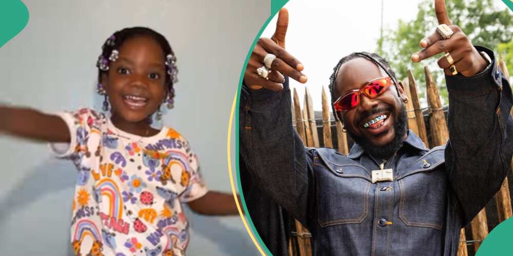 Adekunle Gold's daughter celebrates him on 37th birthday.