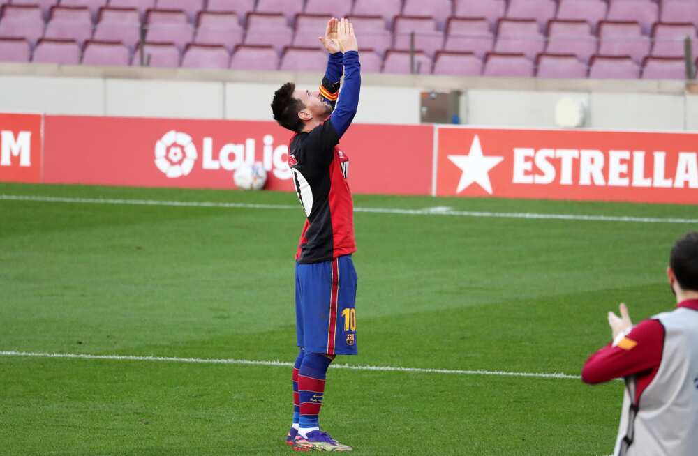 Barcelona captain Lionel Messi in action for the Catalans