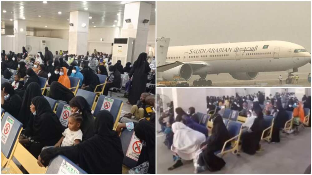 FG evacuates stranded Nigerians in Saudi Arabia, their arrival photos spark massive reactions