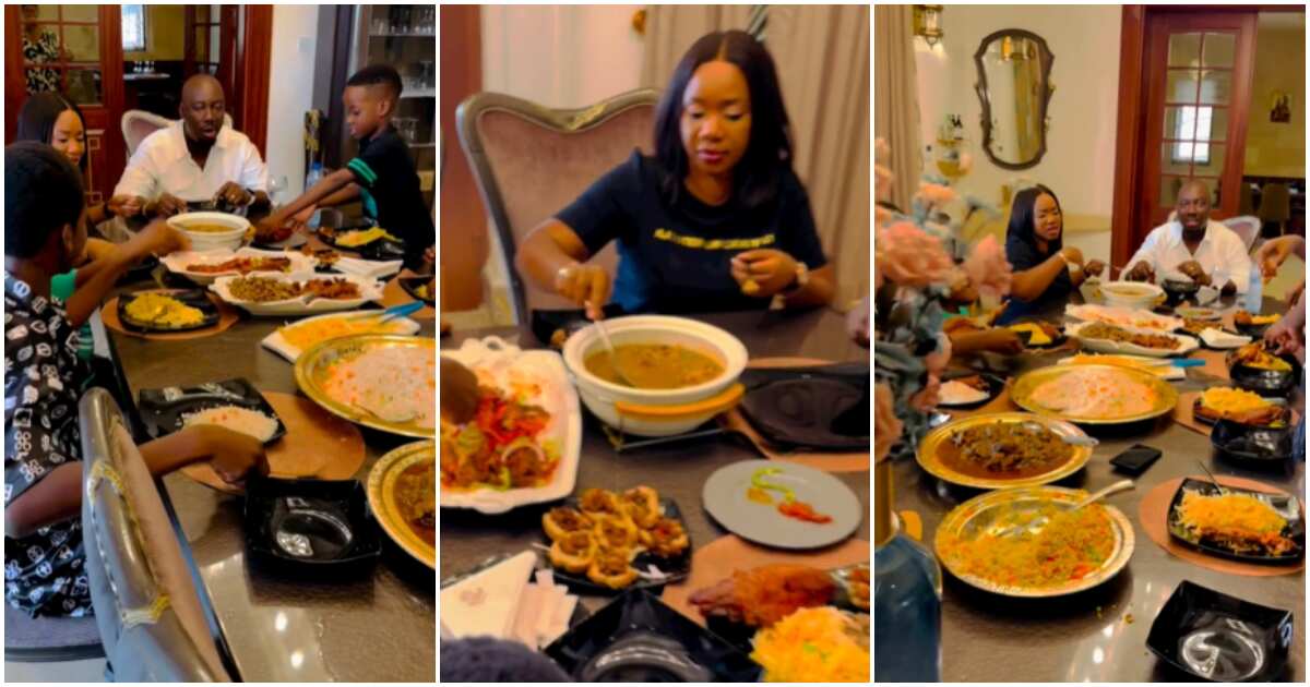 See the lavish mouthwatering feast Obi Cubana and his family enjoyed for Easter