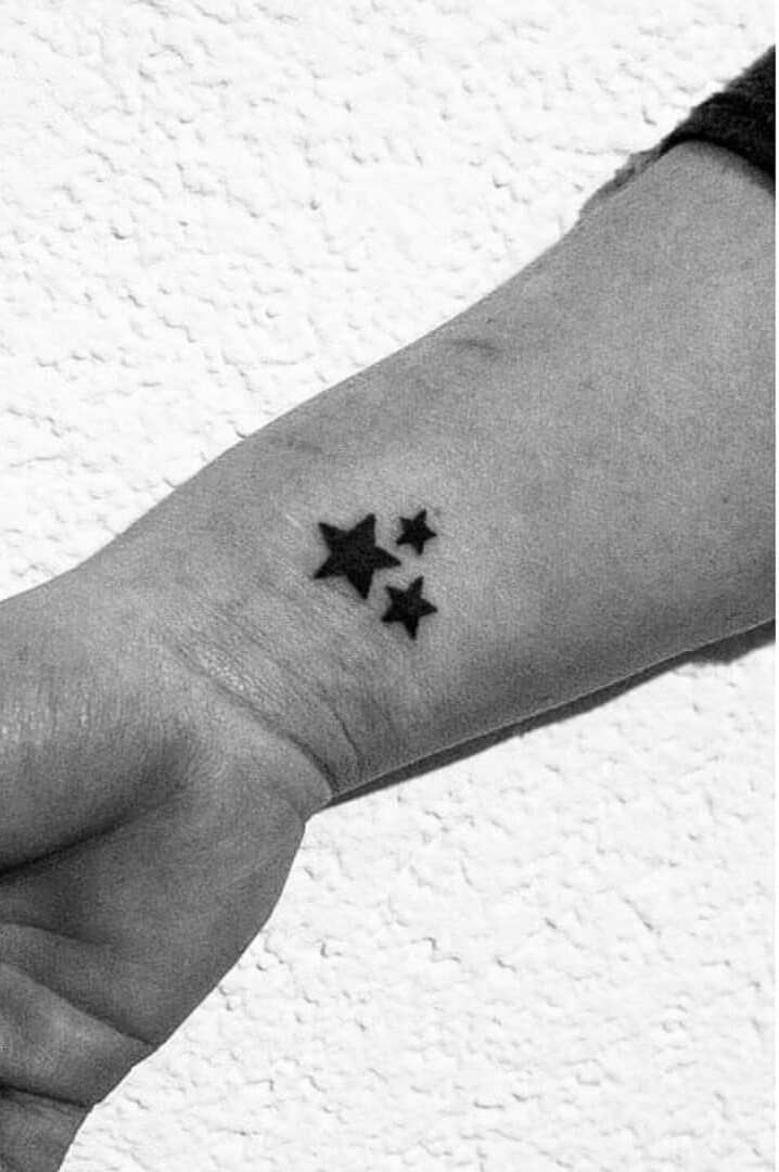 wrist tattoos for men star