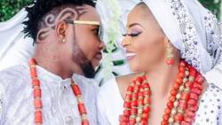 Touching photos from Oritse Femi's wedding that will melt your heart