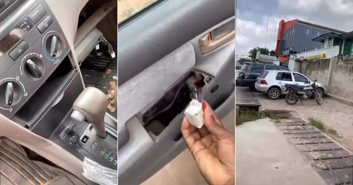 Lady cries out as hoodlums burgle her car
