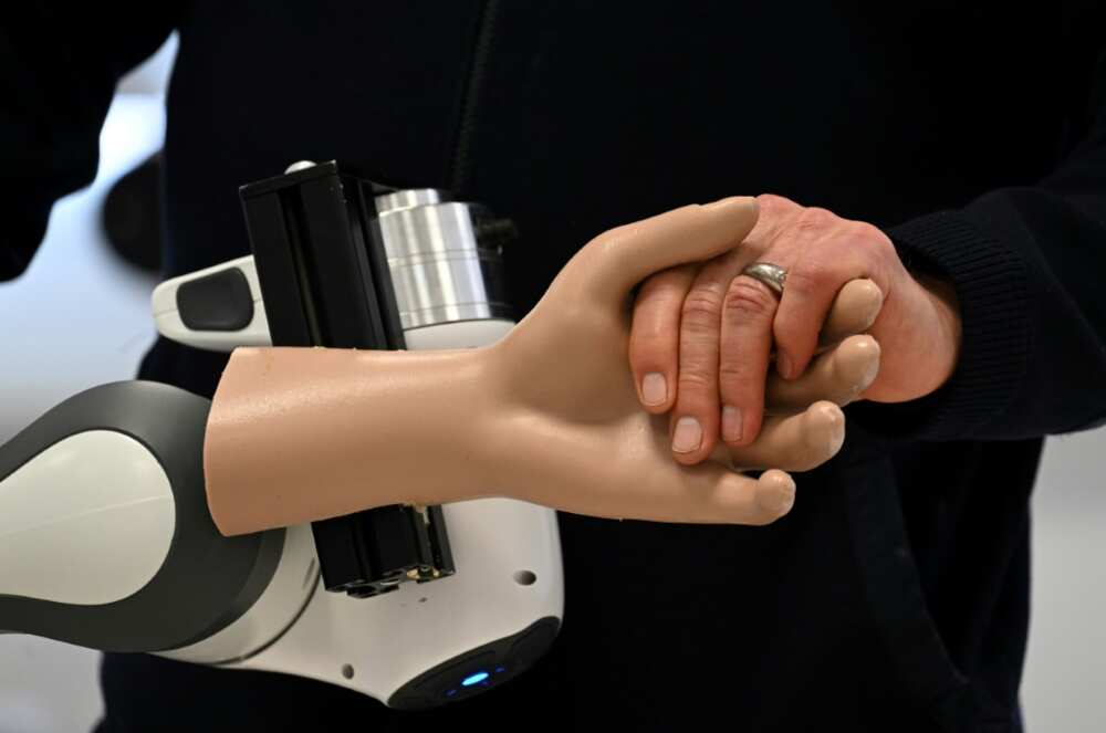 The robot is able to carry out diagnostics or provide personalised help like serving meals and drinks The robot is able to carry out diagnostics or provide personalised help like serving meals and drinks