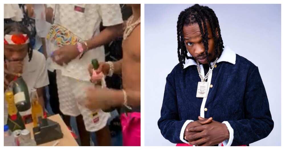 Naira Marley, champaign