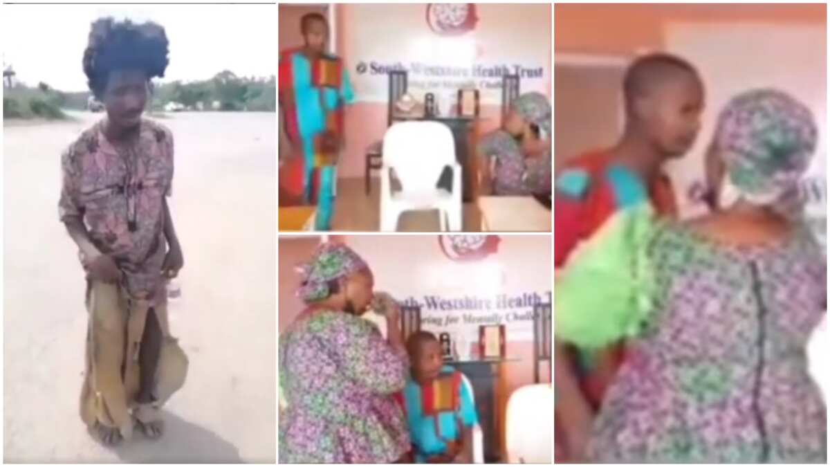 Bamidele, do you know me? Nigerian mother burst into tears as she sees son who went missing 4 years ago