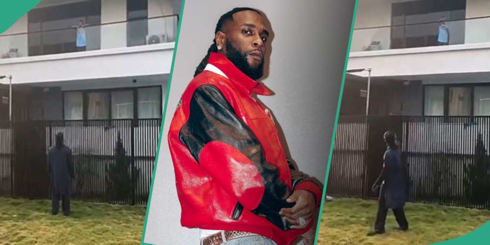 Video of Burna Boy talking to his neighbour's daughter goes viral